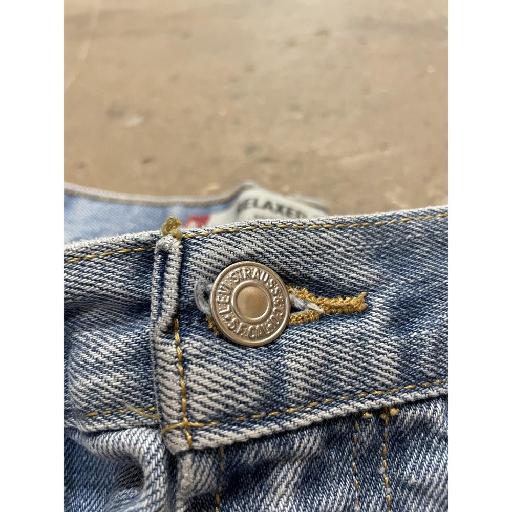 Levi's 550 Jeans Mens 34x34 Light Wash Relaxed Fit Tapered‎ Leg Denim Zip Fly - Picture 5 of 16